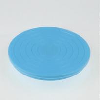 Tortų patefonas kepimo sukamasis sukamasis tortų tvirtinimo stalas PP plastikinis tvirtinimo įrankis Tortų tvirtinimo patefonas mini plain package mėlyna