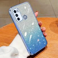 G60 G60s prabangus blizgantis dėklas, skirtas Motorola Moto G32 G62 G71 G22 G23 G73 G31 G60 G50 G20 G30 G10G53 G42 skaidrus dangtelis Moto G60 mėlyna