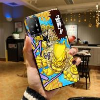 JoJo Bizarre Adventure Phone Case for OPPO A54 A74 A94 A53S A9 A5 A15 A16 A91 A96 A76 Reno8 8Pro Reno2 Z OPPO A5 2020 yellow