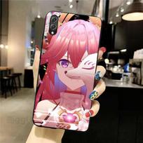 „Genshin Impact Yae Miko“ telefono dėklas „Honor 70 50 20 7S X9 X8 X7 Magic 4 3 Pro“ minkštas juodas telefono dangtelis Honor 70