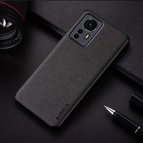 case for Xiaomi 12 12T Pro 12X 12 Lite Ultra coque fashion simple design lightweight solid color textile Leather Cover funda xiaomi 12 pro tamsiai pilka spalva