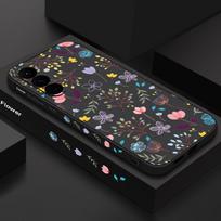 Skirta Samsung Galaxy S25 S24 S22 Ultra Plus S23 S21 S20 Fe A55 A54 A53 A35 A15 5g gėlių rašto dirželis, atsparus smūgiams plonas objektyvo apsaugos Tpu minkštas dangtelis Samsung S24 juoda