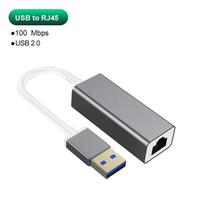 C tipo USB eterneto adapteris USB į RJ45 Lan prievadą 100Mbps tinklo plokštė, skirta kompiuteriui nešiojamam kompiuteriui Plug and Play