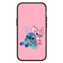 iPhone 15 14 Xiaomi Redmi Note 13 12 11 Pro Max X 8 7 XR Samsung Galaxy A15 S24 S23 Huawei OPPO A38 Lilo Stitch Juodas Animacinis Rožinis Mielas Telefono Dėklas for Redmi Note 8 Pro aero
