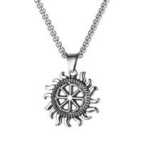 Scream Skull Pendant Necklace Hip Stainless Steel Hop Punk Personality Vintage Men Women Snake A gray