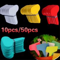 50/10 vnt. Plastikinė T tipo sodo etiketė Augalų gėlių etiketė Darželis Storas augalams skirtas etiketė Sodo dekoravimui 50pcs