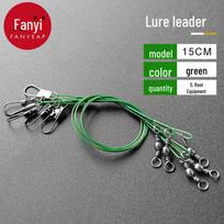 A1V-Luya žvejybos valo ir švino vielos jungtis – didelis tempiamasis stiprumas ir nemokamas pristatymas Lure leader 15CM, 5 pieces