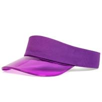 Unisex PVC skydelis Reguliuojamas apsaugos nuo saulės tuščias kepuraitė Golfo beisbolo kepurė Pavasario vasaros lauko laisvalaikio kepurės Kelioniniai aksesuarai moterims vyrams violetinė