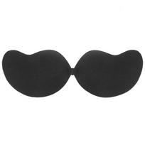 Nematoma liemenėlė moterims „Push Up“ liemenėlė be petnešėlių, besiūlių priekinių užsegimų „Bralette“ apatiniai drabužiai, silikoniniai lipnios liemenėlės pagalvėlės A juoda