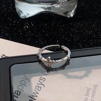 Silver Cross Open Ring - Women's Luxurious Niche Design, High-End Personality, Couples Jewelry