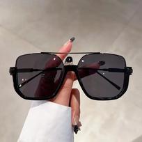 Vintažiniai dideli akiniai nuo saulės, madingi vyrams, moterims, kvadratiniai atspalviai, akiniai nuo saulės, madingi, populiaraus prekės ženklo dizaino, UV400 akiniai nuo saulės