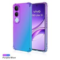 Skirta VIVO V50 Lite V50E Vaivorykštės Atspalvio Atsparus Smūgiams Telefono Dėklas Minkštas TPU Skaidrus Apsauginis Dangtelis nuo Kritimo Skirta VIVO V 50 Oro Pagalvės Dangtelis For VIVO V50E