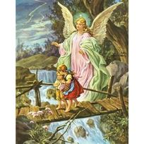 Vintažinis sargas angelas drobės spaudos galerijos dekoravimas angelas mama ir vaikai svetainė namai drobės tapyba sienų menas 21cm×30cm NoFrame