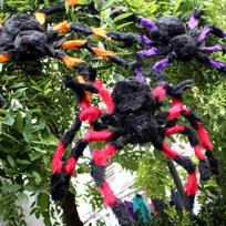 Spider 30/75/125cm Didelė pliušinė lėlė 1vnt Spider Kids Helovino dekoracija 30cm