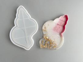 Korpuso formos lėkštės padėkliukas silikoninės formos UV epoksidinės dervos formos papuošalų laikymo padėklas Dervos pelėsis Starfish vaisių patiekalas namų dekoras 2