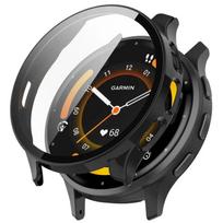 Grūdinto stiklo dėklas Garmin Venu 3 3S išmaniesiems laikrodžiams, apsauginis dangtelis, bamperis Venu3 Venu3S, ekrano apsauginė plėvelė, korpuso priedai For Garmin Venu 3 juoda