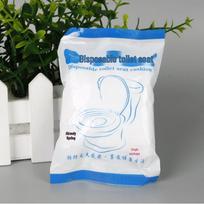 Nešiojami vienkartiniai neaustiniai tualeto sėdynės užvalkalai kelionėms ir namų naudojimui 1 pc individual package white