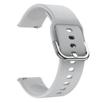 20MM Soft Silicone Watch Strap For Zeblaze GTS Pro / Amazfit GTS 2 2e Smartwatch Band Bracelet WirstStrap For Huami Zepp E belt Universal 20mm width pilka spalva