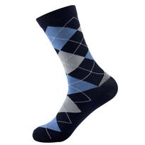 Men's Thigh-high Socks, Business Socks, Mid-calf Socks for Autumn, Striped, Large Size, Versatile 1 pair