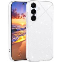 Blizgantis dėklas Samsung Galaxy S25 Edge S24 FE S23 Ultra S22 Plus S21 S20 A56 5G A55 A36 A26 A16 A06 A35 A25 A15 A14 A34 A54 telefonui, priedai S25 gryna