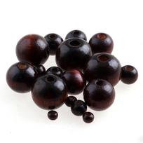 Rudos Natūralaus Medžio Karoliukai 4/6/8/10/12/14/16/18/20MM Ekologiški Mediniai Apvalūs Laisvi Karoliukai Papuošalų Gamybai Dia 4mm 400pcs
