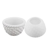 Silicone Succulent Planter Mold Candle Holder Mold Flower Basket Shape Candle Base Molds Suitable for Candle Holder 1