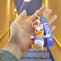 Mielas Mikės Pūkuotuko raktų pakabukas Žavingas Anties Donaldo krepšio pakabukas Guminis animacinis aksesuaras Dovana Mickey