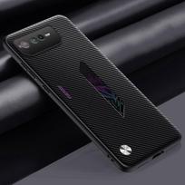Luxury PU Leather Case For Asus ROG Phone 6 D 6D Back Cover Silicone Shockproof Protection Phone Case For Asus ROG Phone6 D 5G For ROG Phone 6 matinė juoda spalva