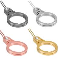 Universal 2 in 1 Cell Phone Holder and Lanyard Finger Ring Strap Band Metal Stand juoda