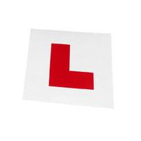 Learner L Plate New Driver Stickers Self Adhesive Removable Decals Student Signs 1 red