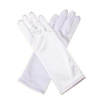 Satin Children Gloves Solid Color Dance Mittens New Fashion Performance Stage Dress  Girls rožinė raudona spalva