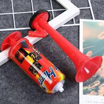 Loud Noise Maker Handheld Air Horn Cheer Blast Air Horns Boating Mini Handpush Pump  Outdoor raudona