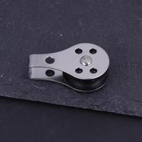 25 mm 316 nerūdijančio plieno skriemulys, vienas ratukas, guolių atraminis pasukamas kėlimo lyno skriemulys, skirtas blokui, lyno takeliui, baidarei, valčiai, priedas ONE SIZE gray