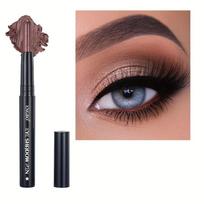 Prabangus Shimmer & Matte akių šešėlių lazdelė Lengvai tepamas Ilgalaikis vandeniui atsparus akių makiažas Natūralūs ir juodi tonai su mėlynos ir žalios spalvos akcentais 12 black