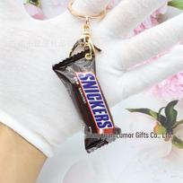 Colorful M&M Chocolate Candy Keychain & Snickers Pendant Claw Machine Gift
