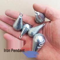 Galvanizuotas geležinis žvejybos svarelių rinkinys jūros meškerėms 60g Water Drop gray