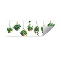 Oil Proof Wall Stickers, Self-Adhesive Waterproof Wall Decals for Home Decor, Kitchen Backsplash Wall Protector for Home Dining Room žalia