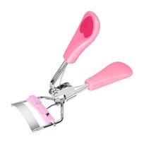 Eyelash Curler Long Lasting Curl Super Wide-angle Curvature Peach Heart Fan Shape Eyelash Lifter with Comb Make Up Supply rožinė