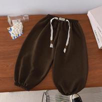 Berniukų kelnės Vasarinės plonos laisvos Bloomers Vaikiškos kelnės nuo uodų 80cm ruda