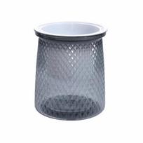 Double-layer Flower Vase Transparent Lazy Potted Flower Pot Self Watering Plant Pot  Garden S pilka