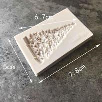 Naujas Kalėdinės Eglutės Formos Silikoninis Kepimo Formelis Torto Dekoravimui Fondantas Sausainių Įrankis 3D Pasidaryk Pats Kepimas white