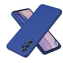 Liquid Silicone Phone Case for Samsung A04E A32 A42 A52 A52S A72 A13 A23 A33 A53 A73 A14 A17A24 A34 A54 5G Soft Casess Fundas A17 mėlyna