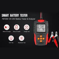 12VCelsius24V Car Battery Tester LCD Digital Battery Analyzer Car   Diagnostic Tool for Car Truck Motorcycle Red