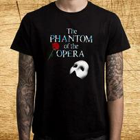 Vyriški ir moteriški marškinėliai „Operos fantomas“ miuziklo kaukė XXXL