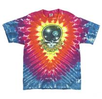 Vintage 1990 US Large GRATEFUL DEAD Space Your Face Tee T Shirt 25 years Tie Dye L