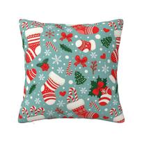 Christmas Pillow Cover Vintage Pillow Case For Wedding Party Home Decor Cushion Cover Soft Pattern Pillowcases Gift 30cmx30cm