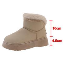 Fluffy Fur Winter Boots for Women Non Slip Plush Snow Boots Thick Bottom Warm Cotton Shoes Woman Platform Ankle Botas Mujer 2025 36 smėlis