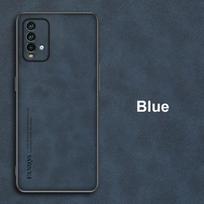 For Xiaomi Redmi 9T Case Luxury PU Leather Phone Case For Redmi9 T Redmi9T Back Cover Silicone Shockproof Full Protection Coque For Redmi 9T mėlyna
