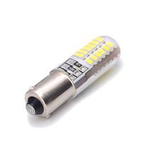 1Vnt BA9S/T4W LED silikagelio lemputė LED lustai automobiliniam pleištiniam žymekliui automobilio šviesai balta 12V white