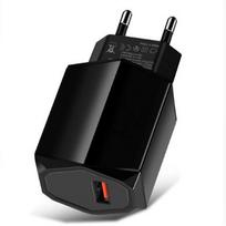 ES Greito įkrovimo mobiliojo telefono įkroviklio galvutė Usb2.4a 5V/9V/12V Išmani kelioninio įkroviklio galvutė juoda